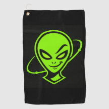 Green Alien Good Luck Golf