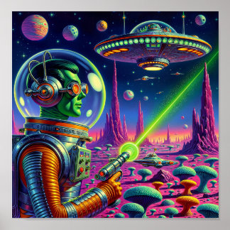 Green Aliens Can't Aim ポスター