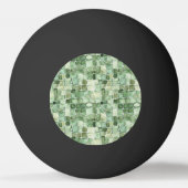 Green Alligator Animal Print 卓球ボール (正面)