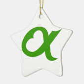 Green Alpheart セラミックオーナメント (左)