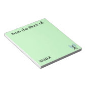 Green Amateur Radio Call Sign Notepad ノートパッド (アングル)