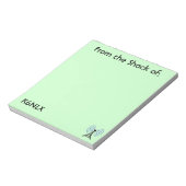 Green Amateur Radio Call Sign Notepad ノートパッド (回転)