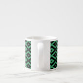Green and black diamond pattern エスプレッソカップ (裏面)