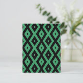 Green and black diamond pattern 出欠カード (スタンド正面)