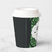 Green and Black Gated Rose Princess Birthday  紙コップ (右)