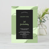 GREEN AND BLACK GROOVY INVITATION 招待状 (スタンド正面)