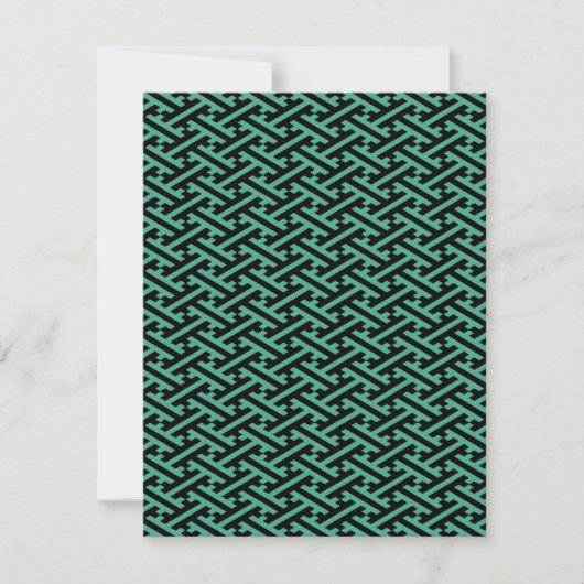 Green and Black Sayagata Pattern (正面)
