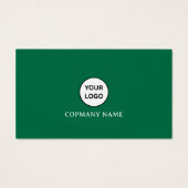 Green and Black Simple Minimalist Business Card (裏面)