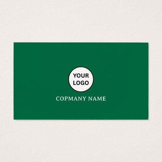 Green and Black Simple Minimalist Business Card (裏面)