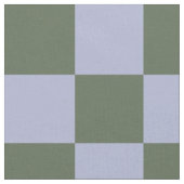 Green and Blue Checkered Pattern ファブリック (クローズアップ)