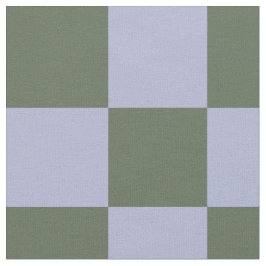 Green and Blue Checkered Pattern ファブリック