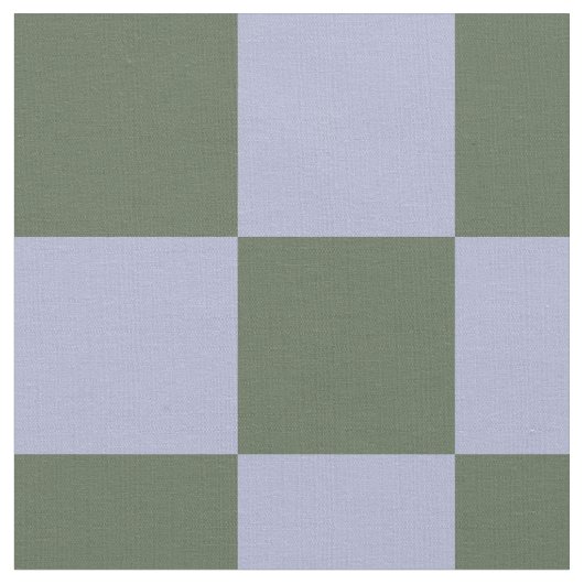 Green and Blue Checkered Pattern ファブリック (クローズアップ)