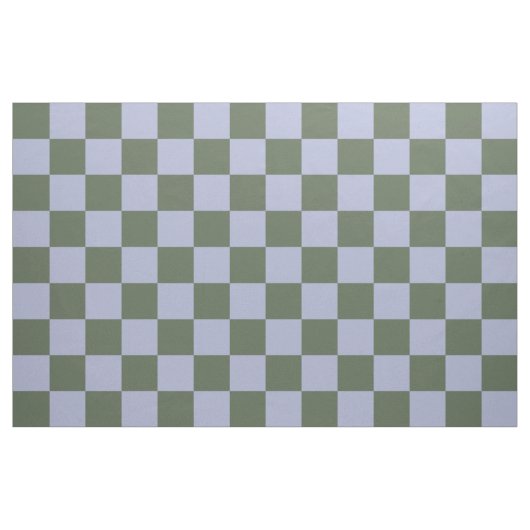 Green and Blue Checkered Pattern ファブリック (ファットクウォーター)