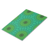 Green and Blue Circular Pattern Notepad ノートパッド (アングル)