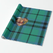 Green and Blue Classic Tartan Christmas Photo ラッピングペーパー (アンロールド)
