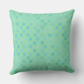 green and blue dots クッション (裏面)