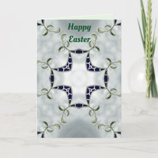 Green and Blue Easter card pattern ~ シーズンカード