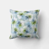 Green and Blue Floral クッション (裏面)
