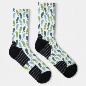 Green and Blue Pickleball Patterned ソックス (右)