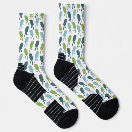Green and Blue Pickleball Patterned ソックス (右)