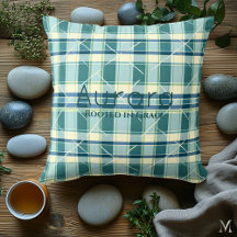 Green and Blue Plaid | Custom Rustic Home Decor