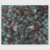 Green and brown flowers ラッピングペーパー (フラット)