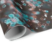 Green and brown flowers ラッピングペーパー (ロールコーナー)