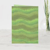 Green And Brown Textured Nature Birthday  カード (裏面)