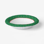 Green and Gold Christmas Party ペーパーボウル (傾斜あり)