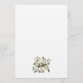 Green and Gold Christmas Party 招待状 (裏面)