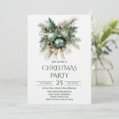 Green and Gold Christmas Party 招待状 (スタンド正面)