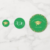 Green and Gold Graduation コンフェッティ (裏面)