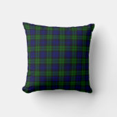 Green and navy Tartan クッション (正面)