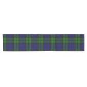 Green and navy Tartan ショートテーブルランナー (横)