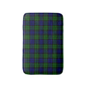Green and navy Tartan バスマット (正面縦)