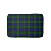 Green and navy Tartan バスマット (正面)