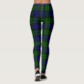 Green and navy Tartan レギンス (裏面)