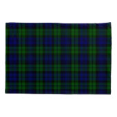 Green and navy Tartan 枕カバー (裏面)