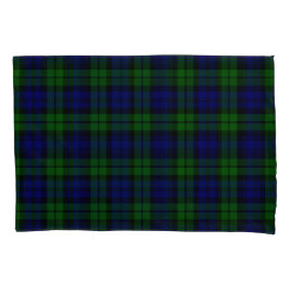 Green and navy Tartan 枕カバー