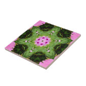 GREEN AND PINK ABSTRACT DRAWING. SAMER BRASIL. 4 タイル (側面)