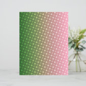 Green and Pink Gradient Geometric Scrapbook paper (スタンド正面)
