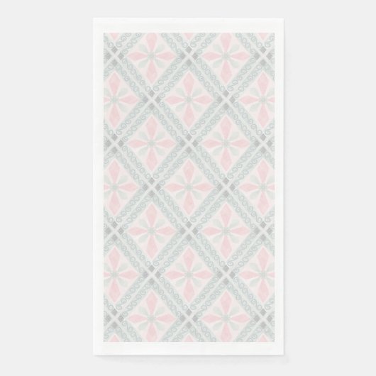 Green and pink pastel diamond pattern (正面)