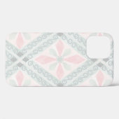 Green and pink pastel diamond pattern Case-Mate iPhoneケース (裏面 (横))