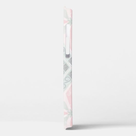 Green and pink pastel diamond pattern Case-Mate iPhoneケース (裏面 / 左)