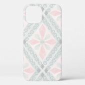 Green and pink pastel diamond pattern Case-Mate iPhoneケース (裏面)
