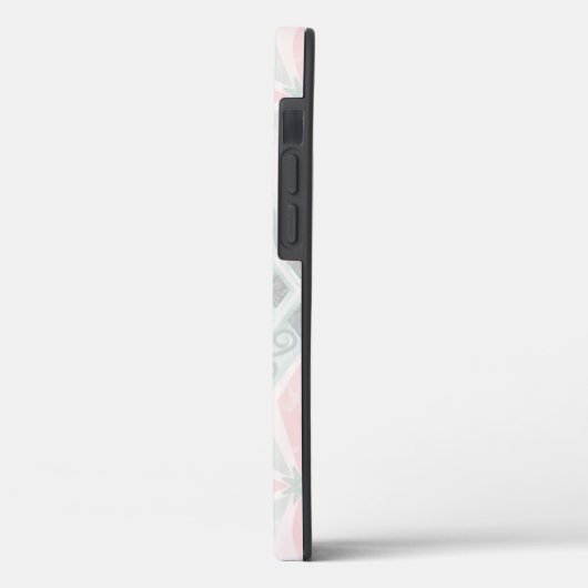 Green and pink pastel diamond pattern Case-Mate iPhoneケース (裏面 / 左)