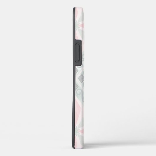 Green and pink pastel diamond pattern Case-Mate iPhoneケース (裏面 / 右)