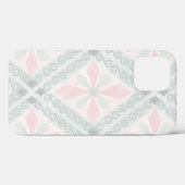 Green and pink pastel diamond pattern Case-Mate iPhoneケース (裏面 (横))