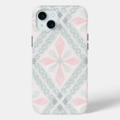 Green and pink pastel diamond pattern Case-Mate iPhoneケース (裏面)