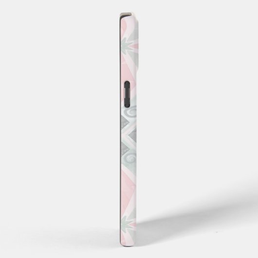 Green and pink pastel diamond pattern Case-Mate iPhoneケース (裏面 / 右)